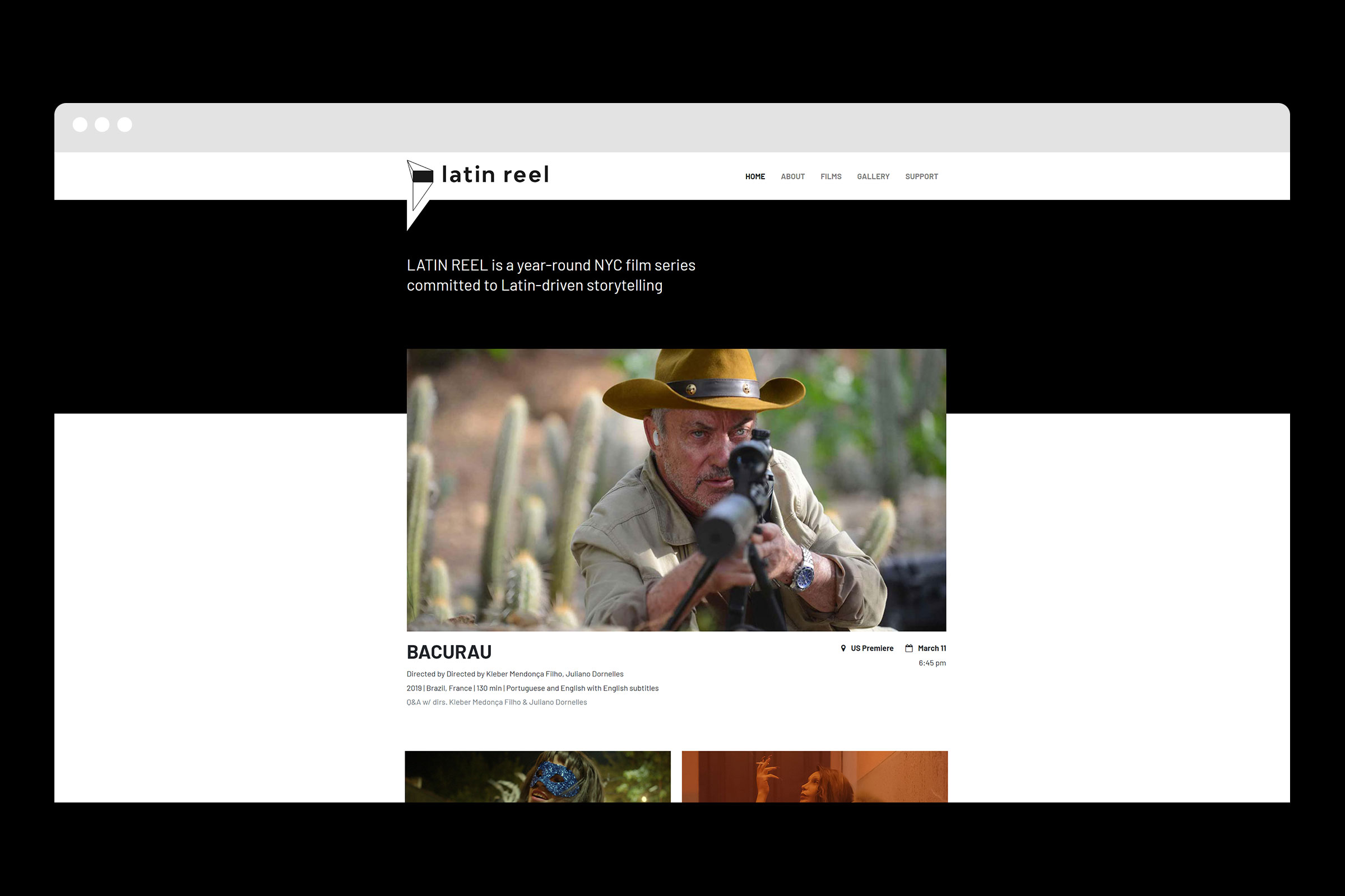Latin Reel — Website