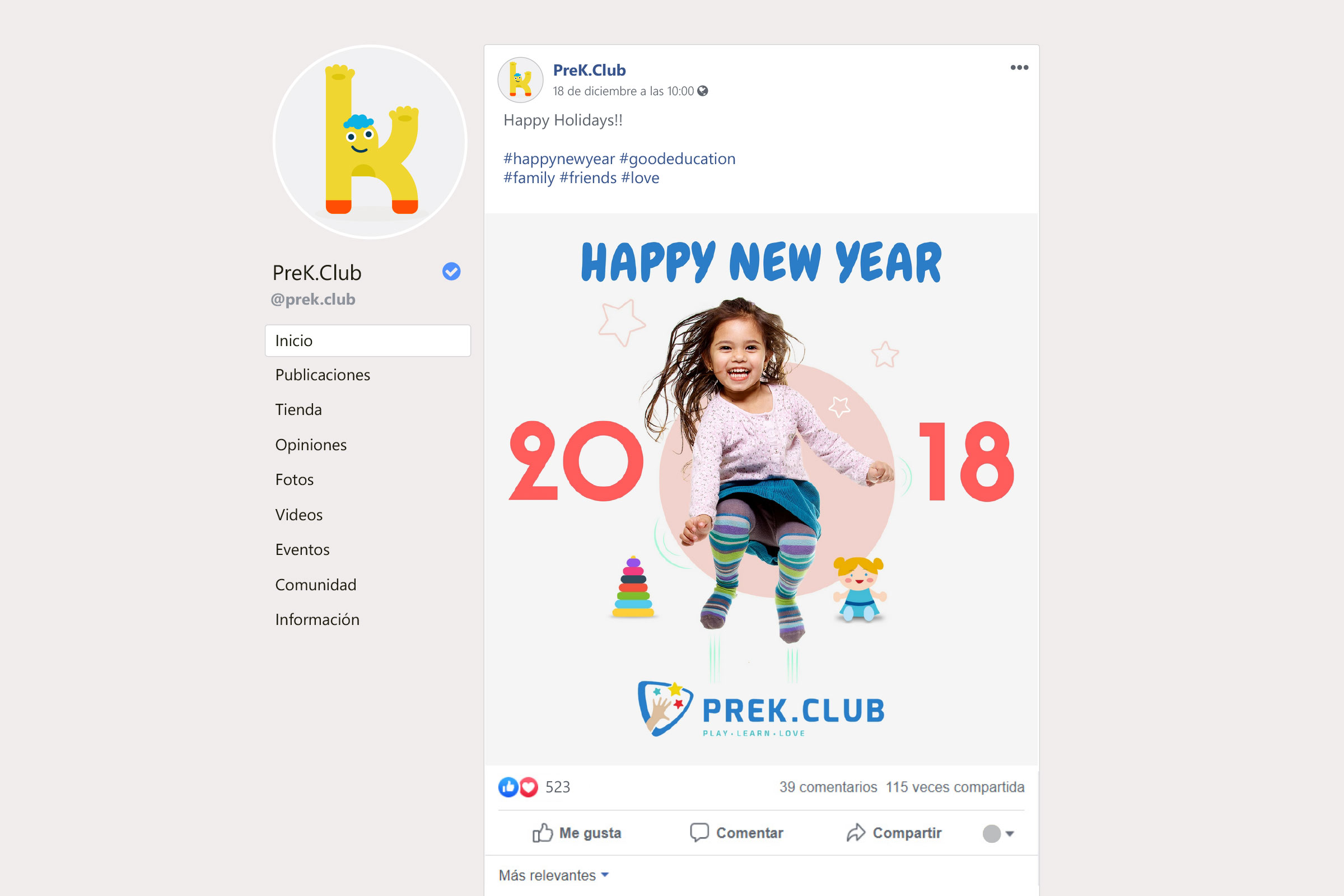 PreK Club — Digital Marketing